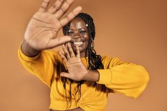 Happy Black Woman Portrait